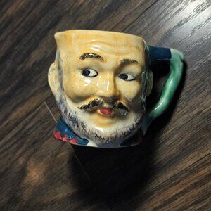 Vintage Ceramic Porcelain Toby Jug of Bearded/Mustache Man (Made in Japan)
